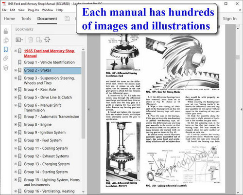 1965 Ford and Mercury Shop Manual