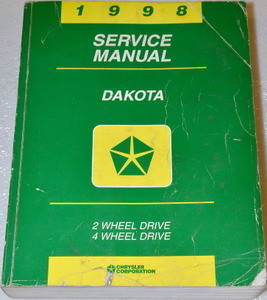 1998 Dodge Dakota Pick-up Factory Service Manual - Original Shop Repair