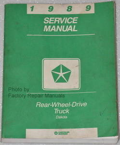 1989 Dodge Dakota Truck Factory Service Manual Original Shop Repair