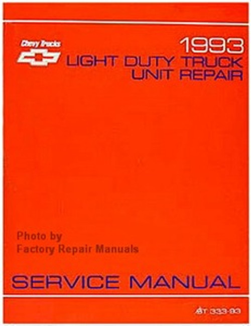 1993 Chevy Light Duty Truck Van Unit Repair Manual Pickup Suburban Blazer S10