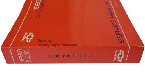Chevrolet 1993 C/K Models Service Manual Spine View