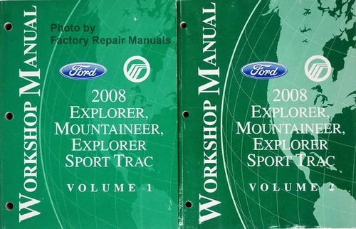 2008 Ford Explorer, Sport Trac & Mercury Mountaineer Factory Service Manual Volume 1 and 2
