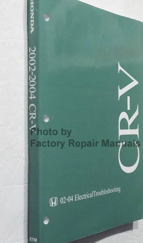 2002-2004 Honda CR-V Electrical Troubleshooting Manual Spine View