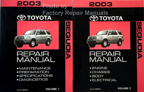 2003 Toyota Sequoia Repair Manual Volume 1, 2