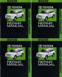2008 Toyota Land Cruiser Repair Manual Volume 1, 2, 3, 4