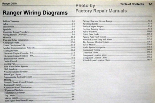2010 Ford Ranger Wiring Diagrams