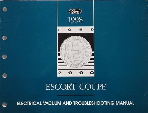 1998 Ford Escort ZX2 Coupe Electrical Vacuum & Troubleshooting Manual