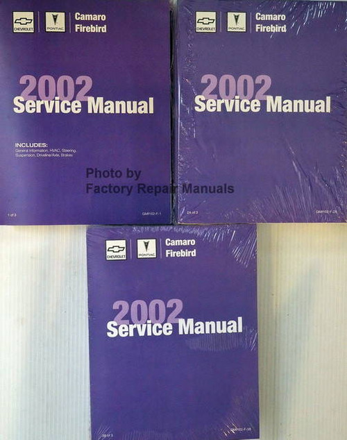 Chevrolet Camaro Pontiac Firebird 2002 Service Manual
