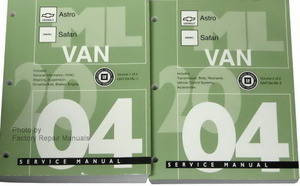 2004 Chevy Astro GMC Safari Van Service Manual Volume 1, 2