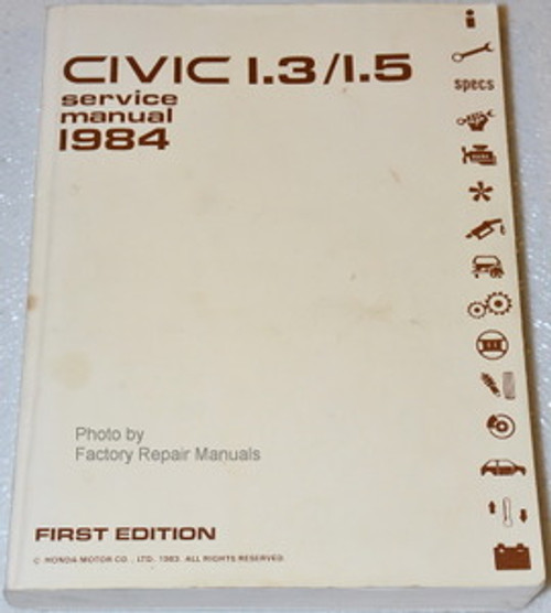 1984 Honda Civic Service Manual 