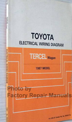 1987 Toyota Tercel Wagon Electrical Wiring Diagrams