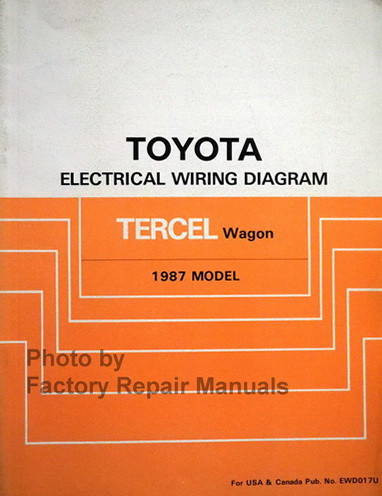 1987 Toyota Tercel Wagon Electrical Wiring Diagrams