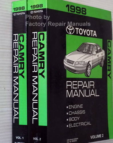 1998 Toyota Camry Repair Manuals Spine View