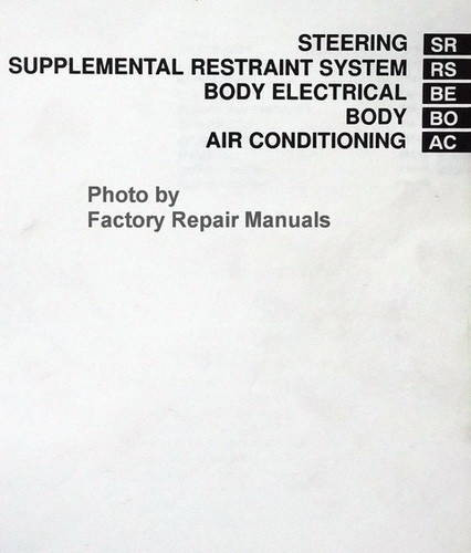 1997 Toyota Camry Repair Manual Table of Contents 3