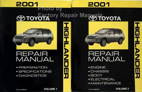 2002 Toyota Highlander Repair Manual Volume 1, 2