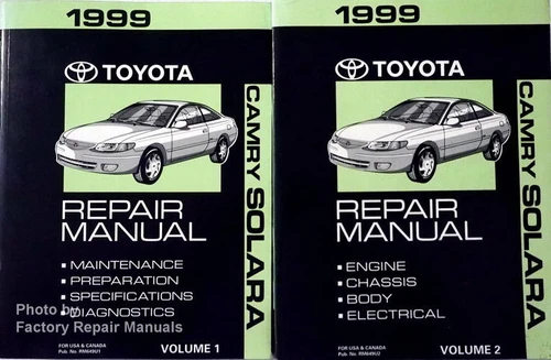 1999 Toyota Camry Solara Repair Manual Volume 1 and 2