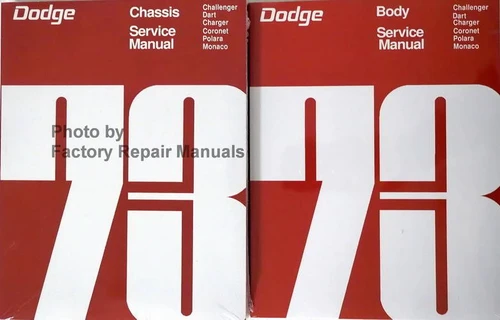 1973 Dodge Challenger Dart Charger Coronet Polara Monaco Service Manual Volume 1, 2