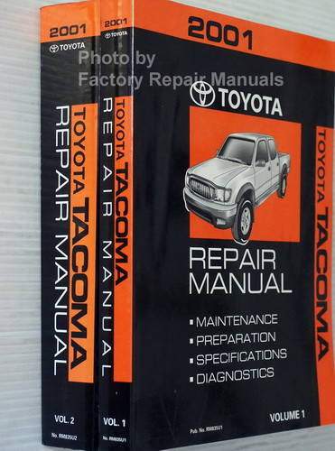 2001 Toyota Tacoma Repair Manuals Spine View