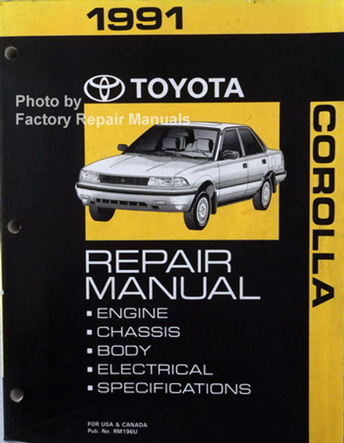1991 Toyota Corolla Repair Manual