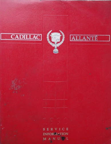 1990 Cadillac Allante Service Manual