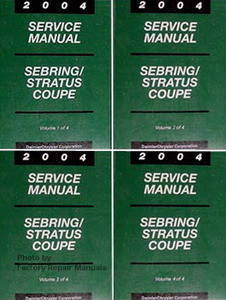 2004 Service Manual Sebring/Stratus Coupe Volume 1, 2, 3, 4