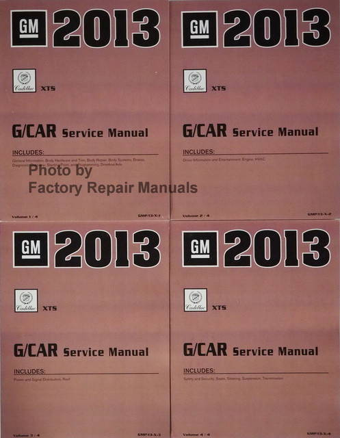 2013 Cadillac XTS Service Manuals Volume 1, 2, 3, 4