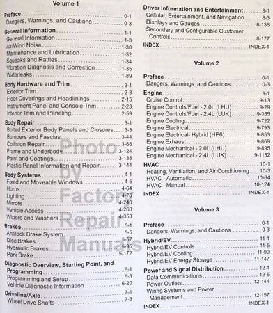 2013 Buick Regal Service Manual Table of Contents 1