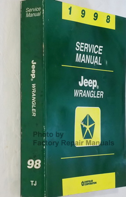 1998 Jeep Wrangler Service Manual Spine View