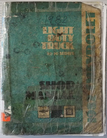 1982 Chevrolet Light Duty Truck 10-30 Series Shop Manual