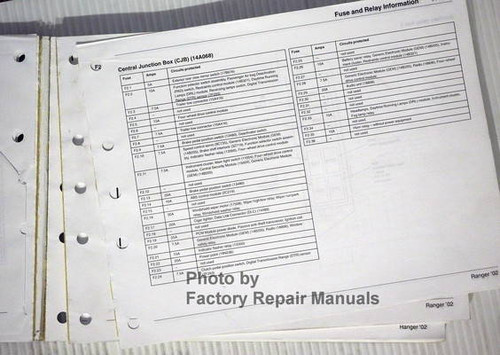2002 Ford Ranger Electrical Wiring Diagrams