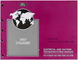 1997 Mercury Villager Electrical & Vacuum Troubleshooting Manual Original