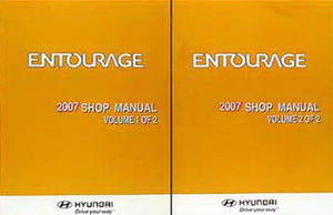 2007 Hyundai Entourage Factory Shop Manual Set - New Factory Reprint