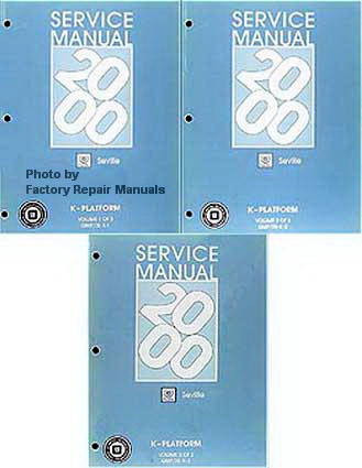 2000 Cadillac Seville Factory Service Manuals