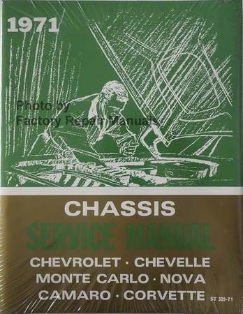 1971 Chevrolet Chassis Service Manual Chevelle Monte Carlo Nova Camaro Corvette