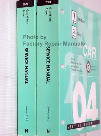 Pontiac Grand Am Oldsmobile Alero Service Manuals Spine View