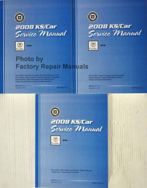 2008 Cadillac DTS KS/Car Service Manual Volume 1, 2, 3