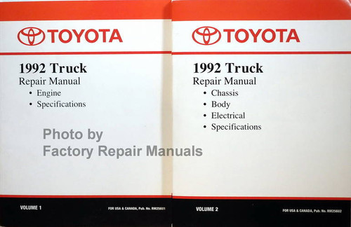 1992 Toyota Truck Repair Manual Volume 1, 2