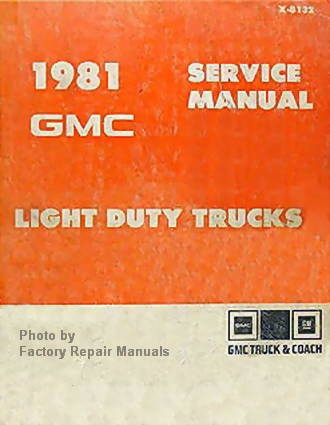 1981 GMC Light Duty Truck Factory Service Manual