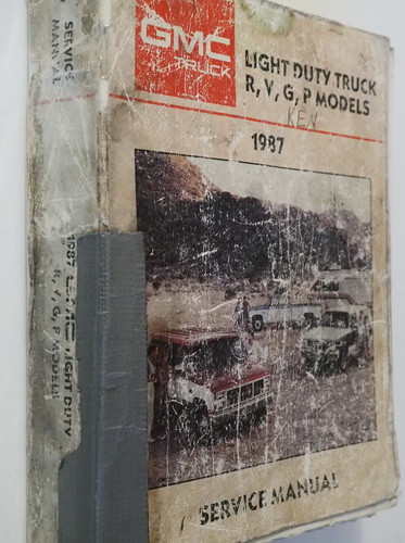 1987 GMC Light Duty Truck R, V, G, P Models Service Manual