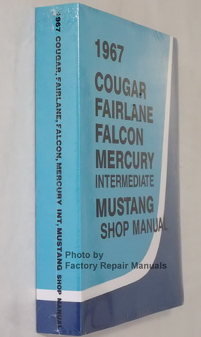1967 Cougar Fairlane Falcon Mercury Intermediate Mustang Shop Manual Spine View