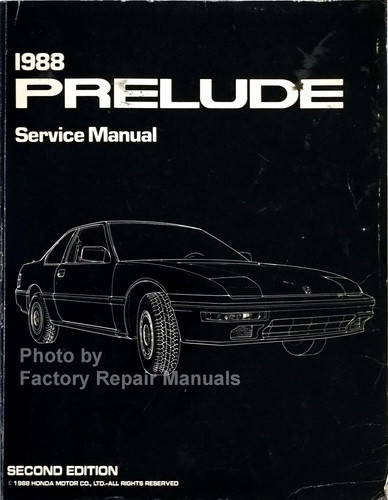 1988 Honda Prelude Service Manual