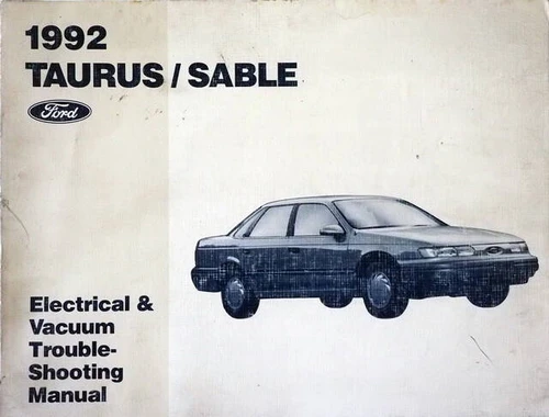 1992 Ford Taurus Mercury Sable Electrical and Vacuum Troubleshooting Manual