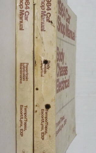 1984 Ford Tempo Escort EXP, Mercury Topaz Lynx Shop Manual