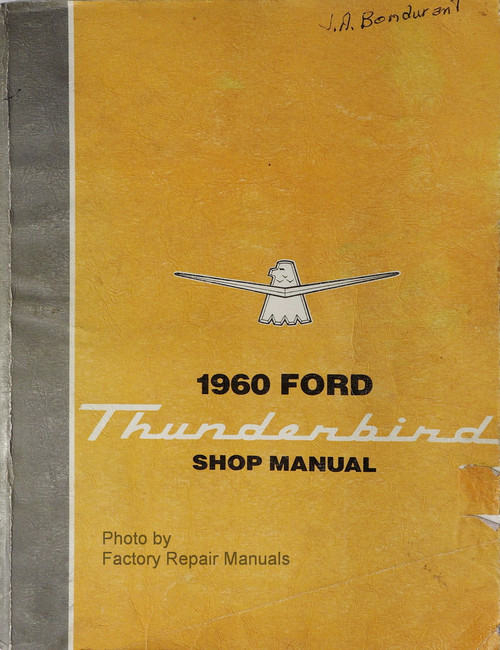 1960 Ford Thunderbird Shop Manual