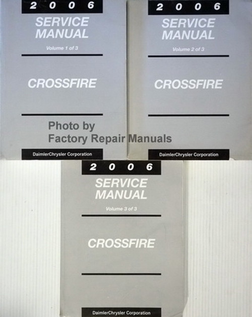 2006 Chrysler Crossfire Service Manual Volume 1, 2, 3
