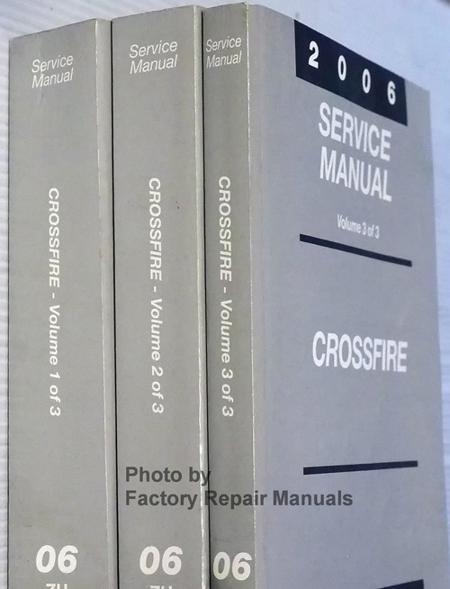 2006 Chrysler Crossfire Service Manuals Spine View