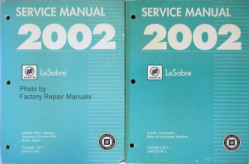 Service Manual 2002 Buick LeSabre Volume 1 and 2