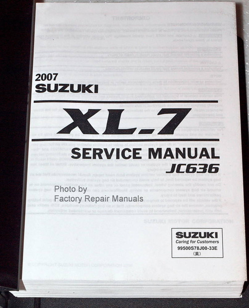 2007 Suzuki XL7 JC636 Service Manual Volume One