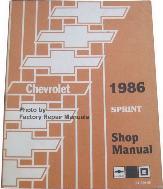 Chevrolet 1983 Sprint Shop Manual