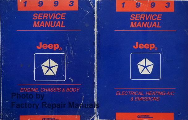 1993 Service Manual Jeep Wrangler / Cherokee